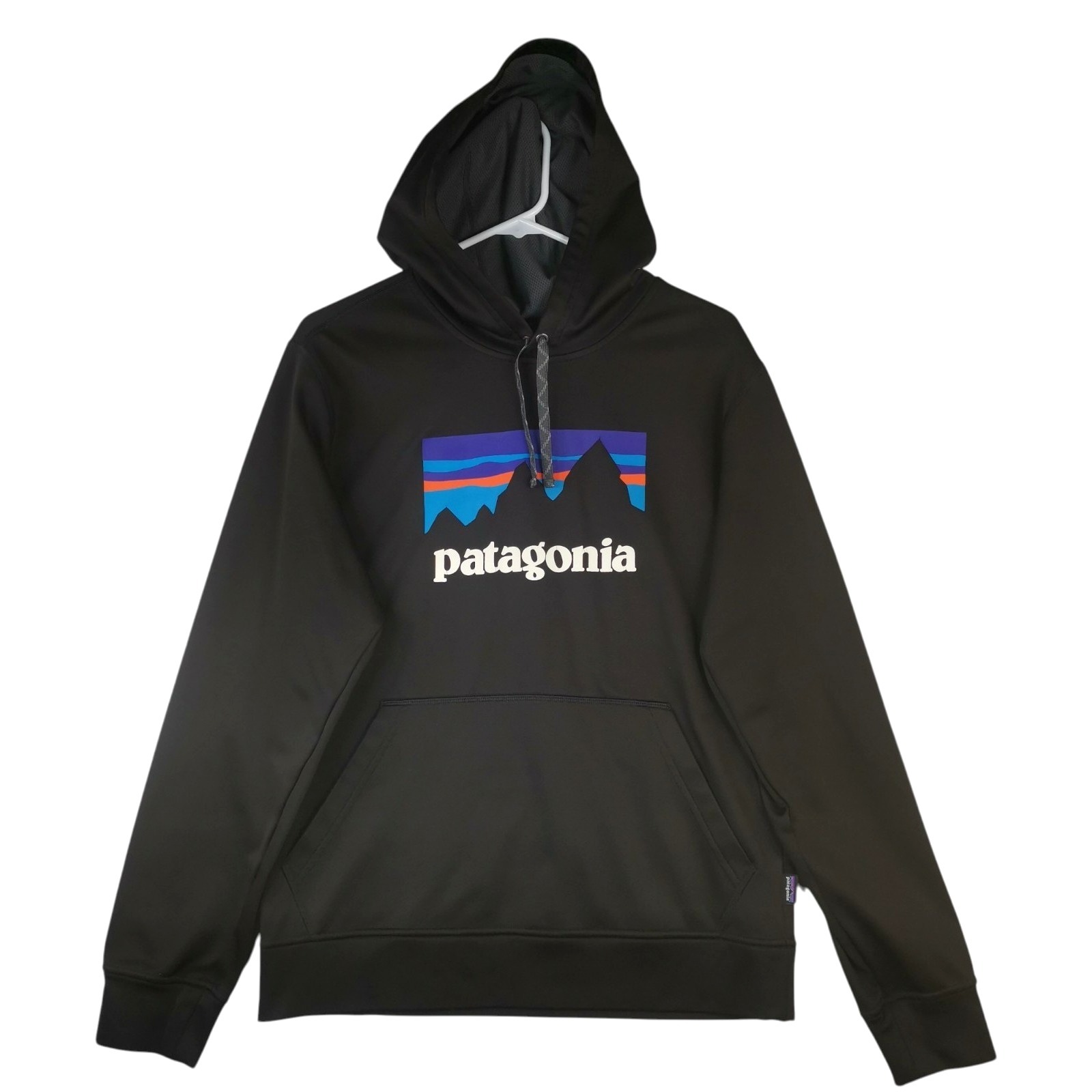 Patagonia Mens Black Pullover Hoodie Size S Pit To Pit 20 In